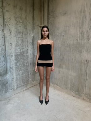 'PEEK-A-BOO DRESS'