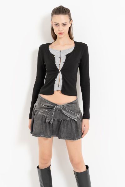 'DOUBLE CARDIGAN'