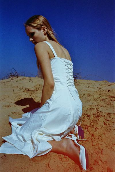 'CORSET DRESS SATIN'