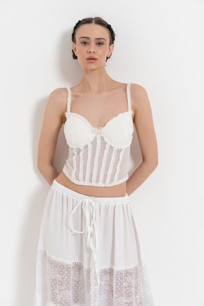 'STRIPE BUSTIER'
